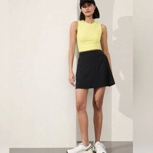 Athleta Brooklyn Heights High Rise Skort black skirt tennis 6